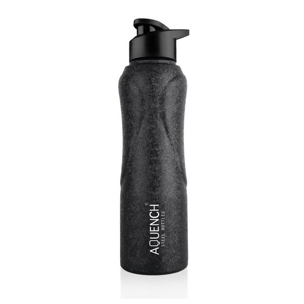 Blaze Pro Charcoal Black Water Bottle - Aquench