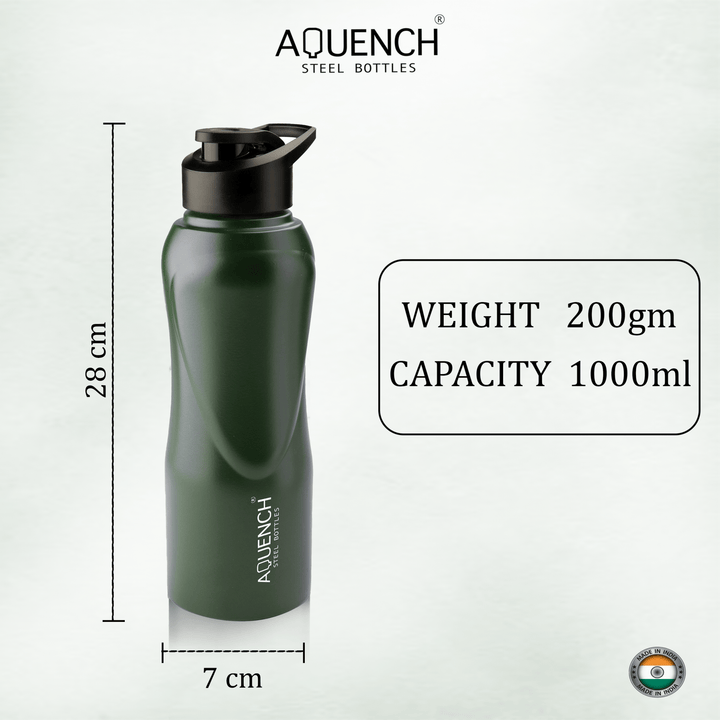 Blaze Pro Dark Green Water Bottle - Aquench