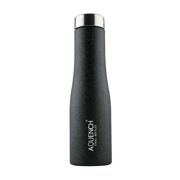 Flow Charcoal Black Water Bottle - Aquench