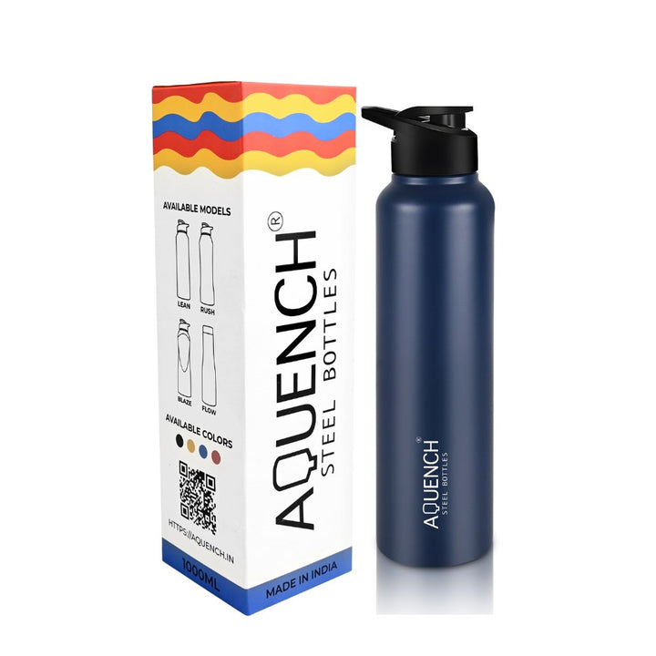 Lean Pro Dark Blue Water Bottle - Aquench