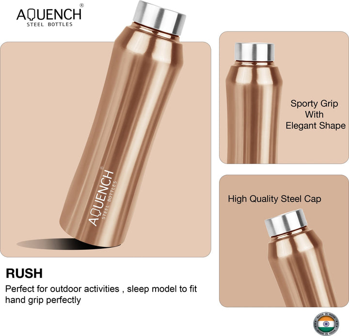 Rush Metalic Copper Water Bottle - My Store