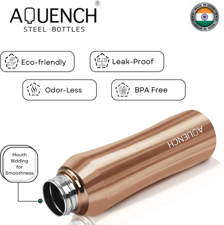 Rush Metalic Copper Water Bottle - My Store