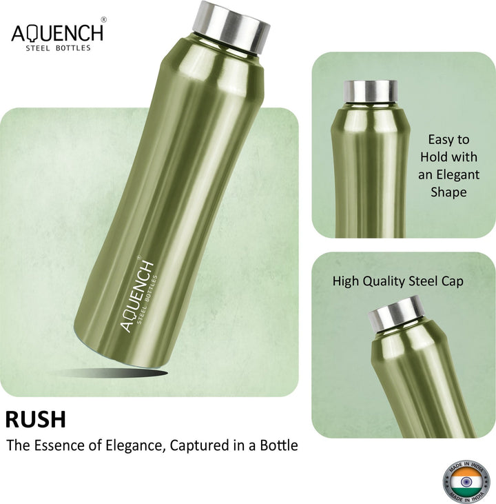 Rush Metalic Green Water Bottle - My Store