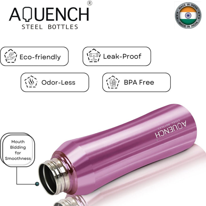 Rush Metallic Purple Water Bottle - Aquench