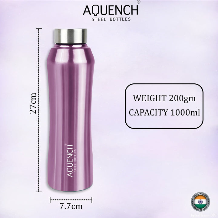 Rush Metallic Purple Water Bottle - Aquench